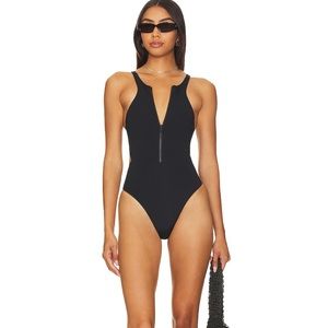 NWT Tropic of C Sirenas One Piece in Black Compression